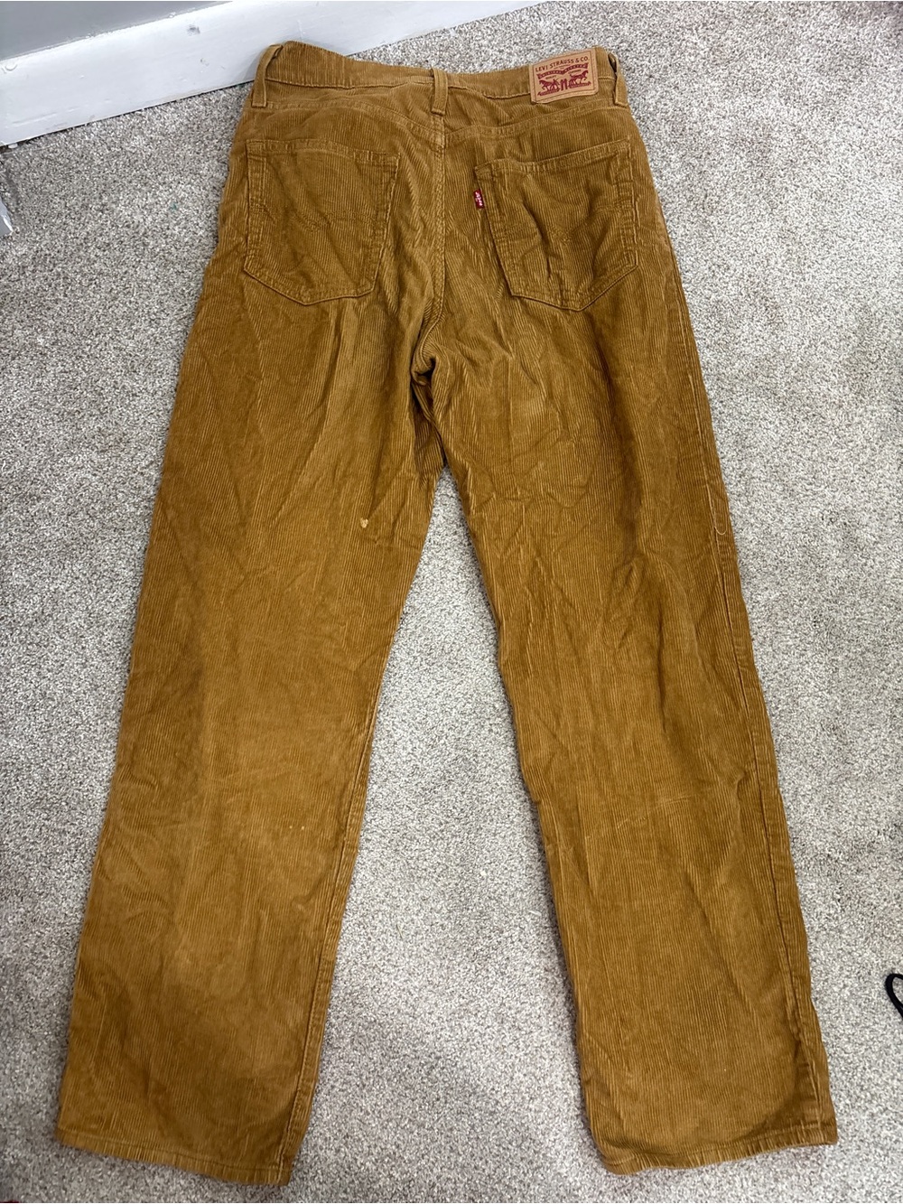 Levi's ‘94 Baggy Corduroy Pants Women's Size 28 Brown Cotton High Rise Straight - Picture 5 of 11